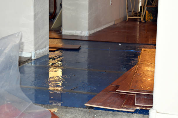 Professional Water Damage Restoration technician working in Somerset, WI